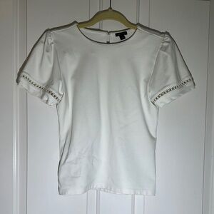 White Short Sleeve Top